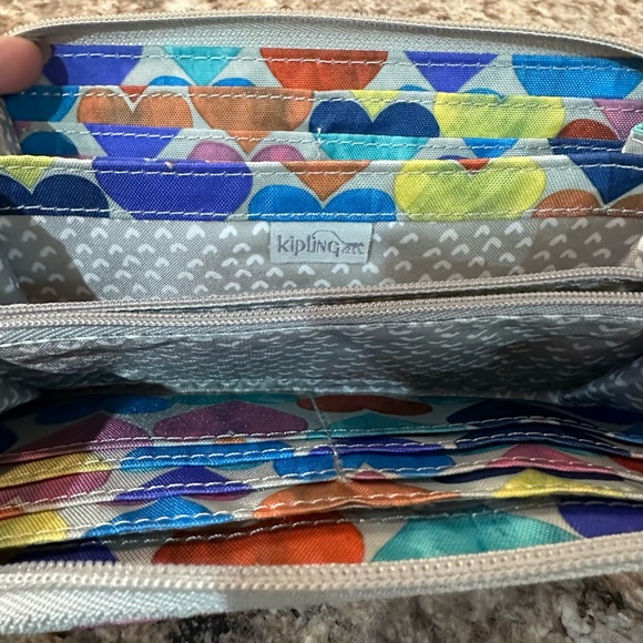 Kipling Heart Print Accordion Wallet  **Like New** - Picture 7 of 9